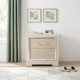 Alabaster Light Gray Nightstand by Homelegance at Eve Furniture