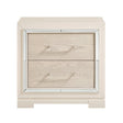 Alabaster Light Gray Nightstand by Homelegance at Eve Furniture