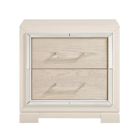 Alabaster Light Gray Nightstand by Homelegance at Eve Furniture