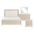 Alabaster Light Gray/Cream 4-Piece Queen Bedroom Set by Homelegance at Eve Furniture