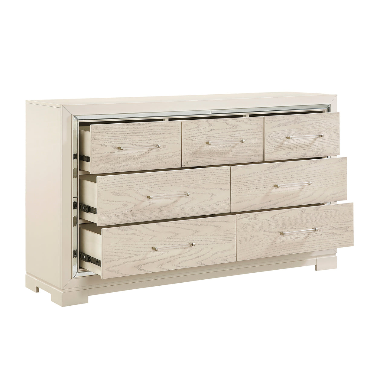 Alabaster Light Gray/Cream Bedroom Set by Homelegance at Eve Furniture