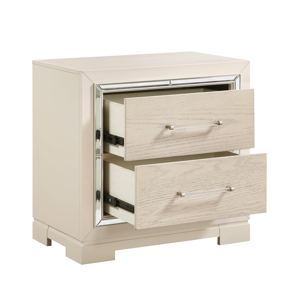 Alabaster Light Gray/Cream Bedroom Set by Homelegance at Eve Furniture