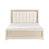 Alabaster Light Gray/Cream Bedroom Set by Homelegance at Eve Furniture