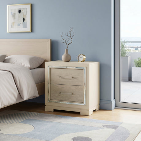 Alabaster Light Gray/Cream Bedroom Set by Homelegance at Eve Furniture
