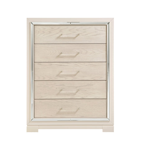 Alabaster Light Gray/Cream Bedroom Set by Homelegance at Eve Furniture