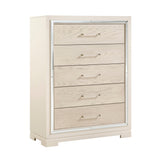 Alabaster Light Gray/Cream Bedroom Set by Homelegance at Eve Furniture