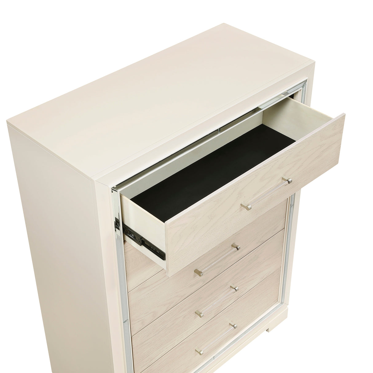 Alabaster Light Gray/Cream Bedroom Set by Homelegance at Eve Furniture