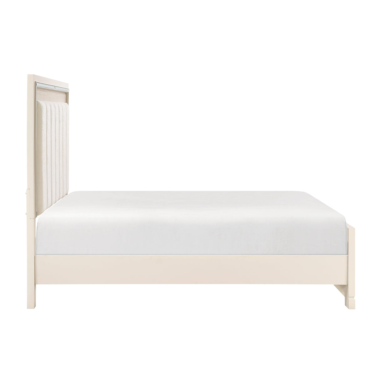 Alabaster Light Gray/Cream Bedroom Set by Homelegance at Eve Furniture