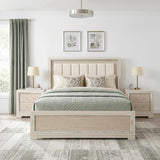Alabaster Light Gray/Cream Bedroom Set by Homelegance at Eve Furniture