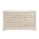 Alabaster Light Gray/Cream Bedroom Set by Homelegance at Eve Furniture