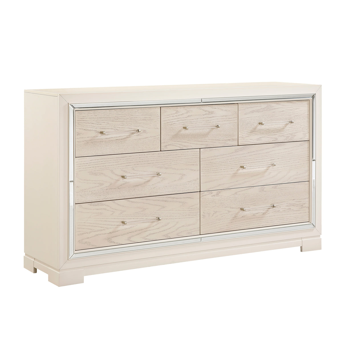 Alabaster Light Gray/Cream Bedroom Set by Homelegance at Eve Furniture