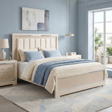 Alabaster Light Gray/Cream King Bed by Homelegance at Eve Furniture