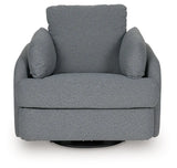 Alainmont Salt and Pepper Swivel Power Recliner by Ashley at Eve Furniture