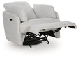 Alainmont Stone Swivel Power Recliner by Ashley at Eve Furniture