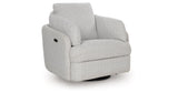 Alainmont Stone Swivel Power Recliner by ASHLEY FURNITURE at Eve Furniture
