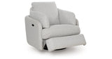 Alainmont Stone Swivel Power Recliner by ASHLEY FURNITURE at Eve Furniture