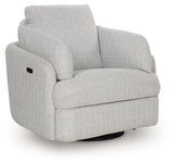 Alainmont Stone Swivel Power Recliner by ASHLEY FURNITURE at Eve Furniture
