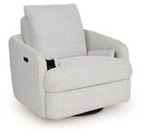 Alainmont Stone Swivel Power Recliner by ASHLEY FURNITURE at Eve Furniture