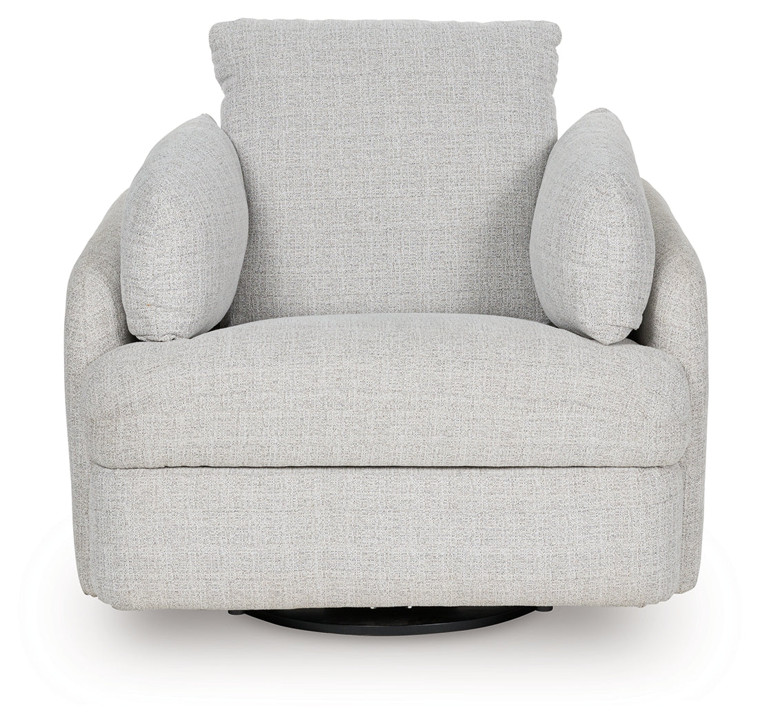 Alainmont Stone Swivel Power Recliner by ASHLEY FURNITURE at Eve Furniture