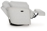 Alainmont Stone Swivel Power Recliner by ASHLEY FURNITURE at Eve Furniture