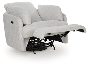Alainmont Stone Swivel Power Recliner by ASHLEY FURNITURE at Eve Furniture