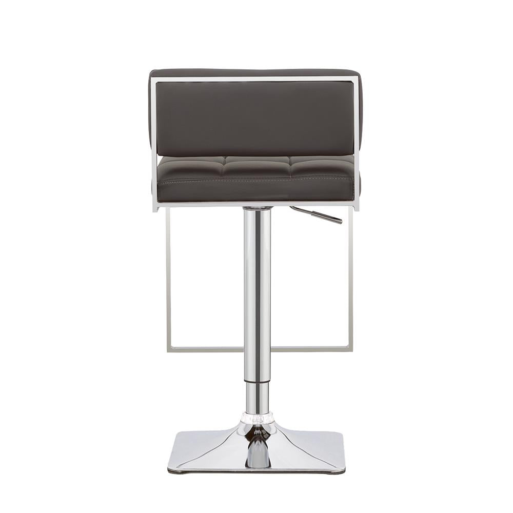 Alameda Chrome/Gray Adjustable Bar Stool