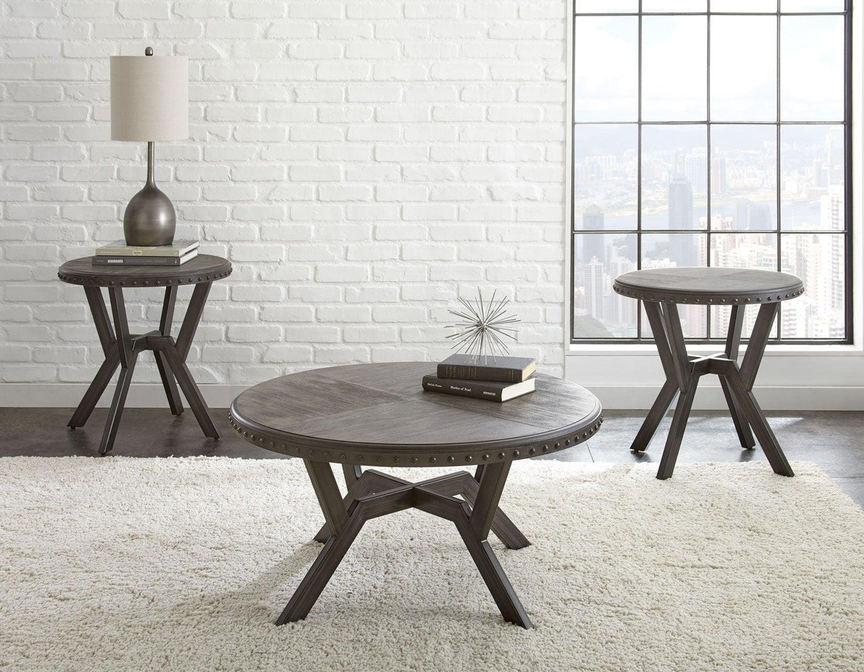 Alamo 3- Piece Set (Cocktail & 2 End Tables) by Steve Silver at Eve Furniture