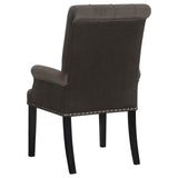 Alana Upholstered Tufted Arm Chair with Nailhead Trim by Coaster at Eve Furniture