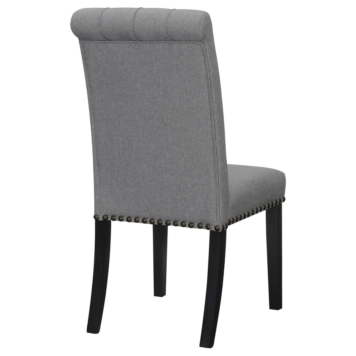 Alana Upholstered Tufted Side Chairs with Nailhead Trim, Set of 2