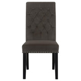 Alana Upholstered Tufted Side Chairs with Nailhead Trim, Set of 2