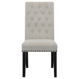 Alana Upholstered Tufted Side Chairs with Nailhead Trim, Set of 2