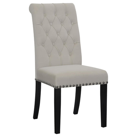 Alana Upholstered Tufted Side Chairs with Nailhead Trim, Set of 2 by Coaster at Eve Furniture