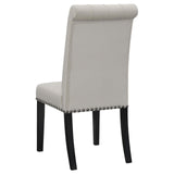 Alana Upholstered Tufted Side Chairs with Nailhead Trim, Set of 2 by Coaster at Eve Furniture
