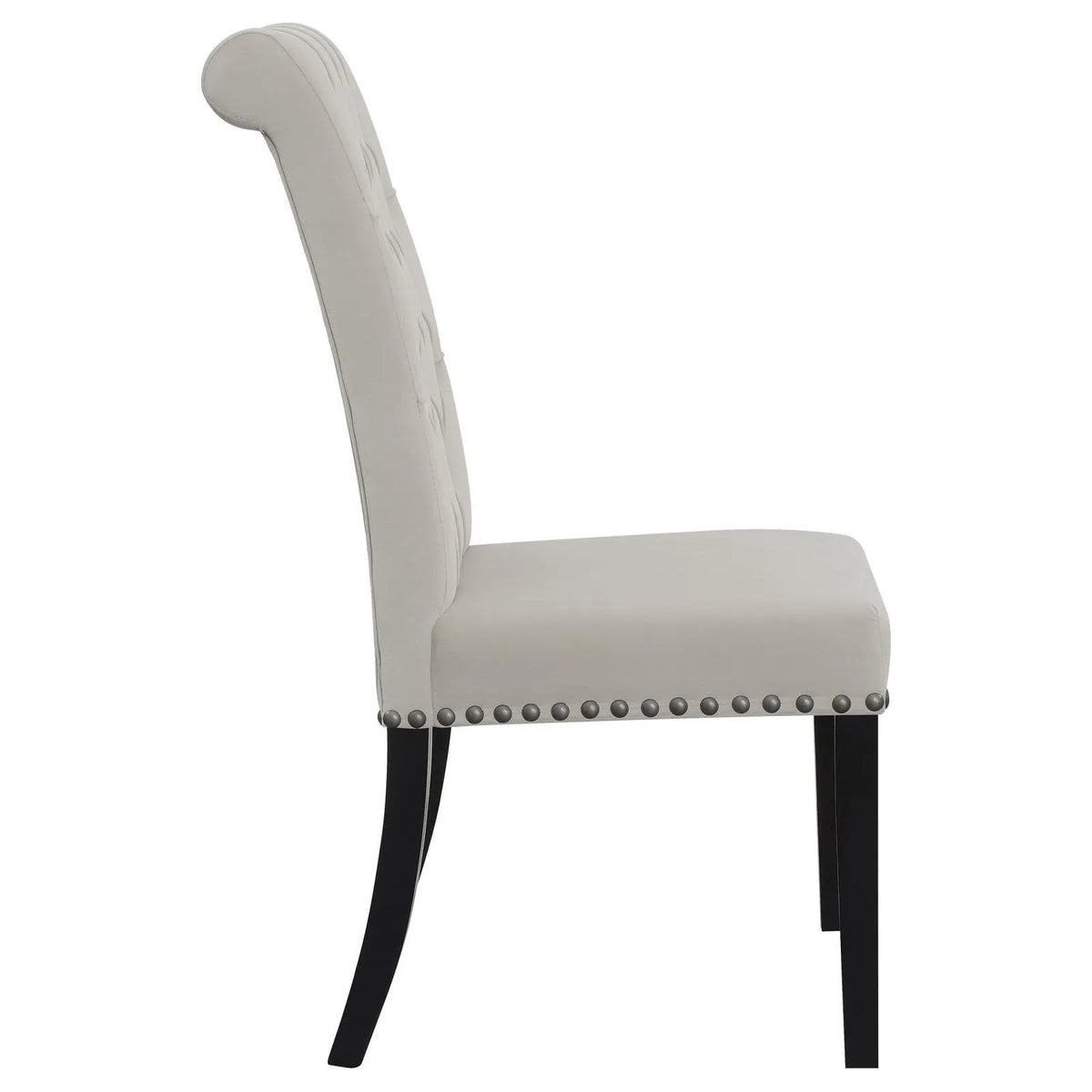Alana Upholstered Tufted Side Chairs with Nailhead Trim, Set of 2 by Coaster at Eve Furniture