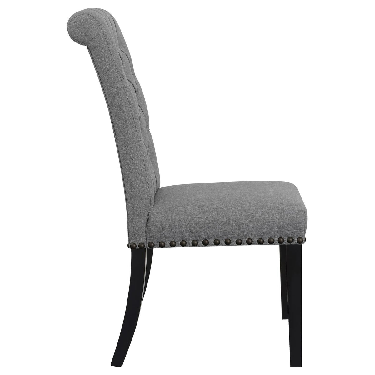 Alana Upholstered Tufted Side Chairs with Nailhead Trim, Set of 2 by Coaster at Eve Furniture