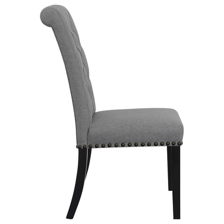 Alana Upholstered Tufted Side Chairs with Nailhead Trim, Set of 2 by Coaster at Eve Furniture