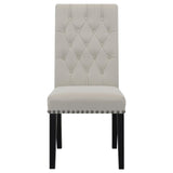 Alana Upholstered Tufted Side Chairs with Nailhead Trim, Set of 2 by Coaster at Eve Furniture