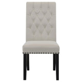 Alana Upholstered Tufted Side Chairs with Nailhead Trim, Set of 2 by Coaster at Eve Furniture