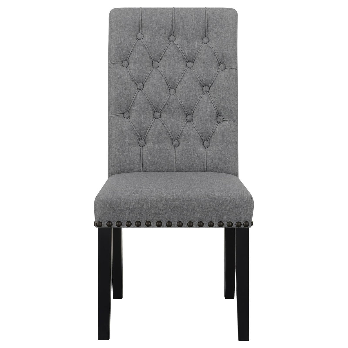 Alana Upholstered Tufted Side Chairs with Nailhead Trim, Set of 2 by Coaster at Eve Furniture