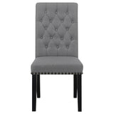 Alana Upholstered Tufted Side Chairs with Nailhead Trim, Set of 2 by Coaster at Eve Furniture