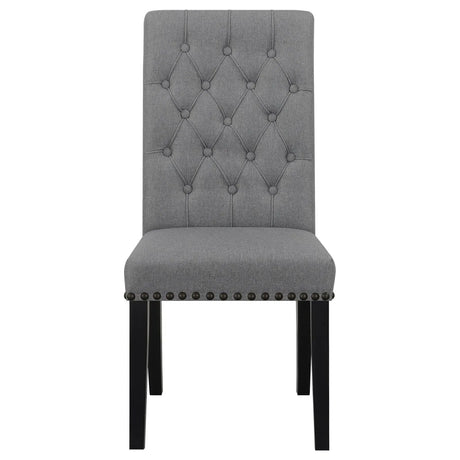 Alana Upholstered Tufted Side Chairs with Nailhead Trim, Set of 2 by Coaster at Eve Furniture