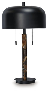 Alanbert Brown/Black Table Lamp by Ashley at Eve Furniture