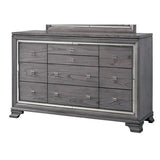 Alanis Light Gray 5-Piece Queen Bedroom Set by Furniture of America at Eve Furniture