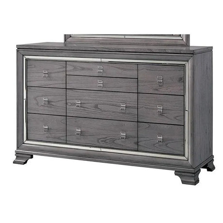 Alanis Light Gray 4-Piece Queen Bedroom Set by Furniture of America at Eve Furniture