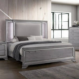 Alanis Light Gray 4-Piece Queen Bedroom Set by Furniture of America at Eve Furniture