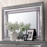Alanis Light Gray Mirror by Furniture of America at Eve Furniture