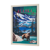 Alaska Go USA (L) by Mercana Studio a Hand Embellished Decograph Framed Art Print by Mercana at Eve Furniture