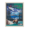 Alaska Go USA (L) by Mercana Studio a Hand Embellished Decograph Framed Art Print by Mercana at Eve Furniture