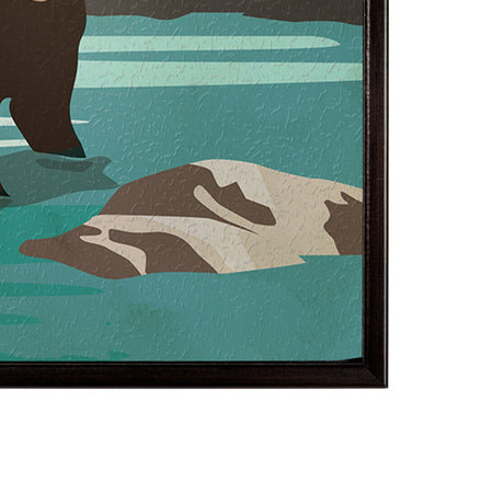 Alaska Go USA (SM) by Mercana Studio a Hand Embellished Decograph Framed Art Print by Mercana at Eve Furniture