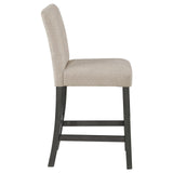 Alba Boucle Upholstered Counter Height Dining Chair Beige and Charcoal Grey (Set of 2) by Coaster at Eve Furniture